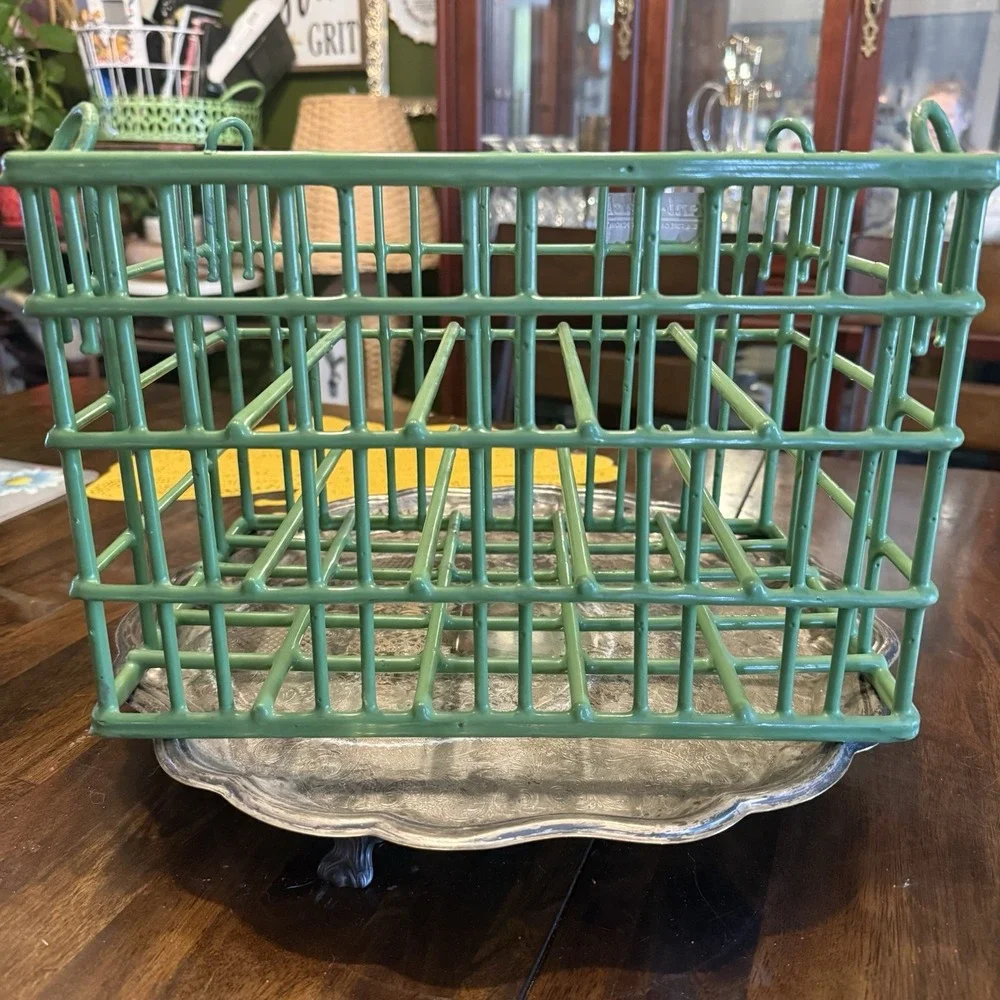 Used Sani Stack‎ Coated wire Plate Washing Basket Crate P23